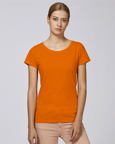 naisten t-paita kirkas oranssi