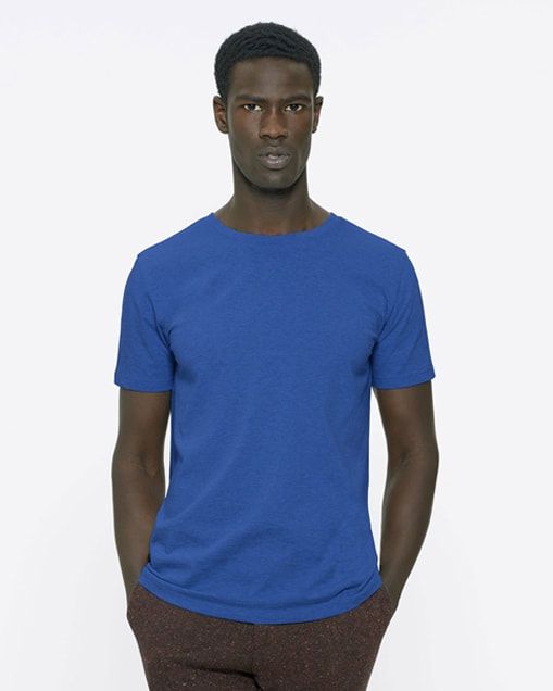 Sininen unisex t-paita luomupuuvilla