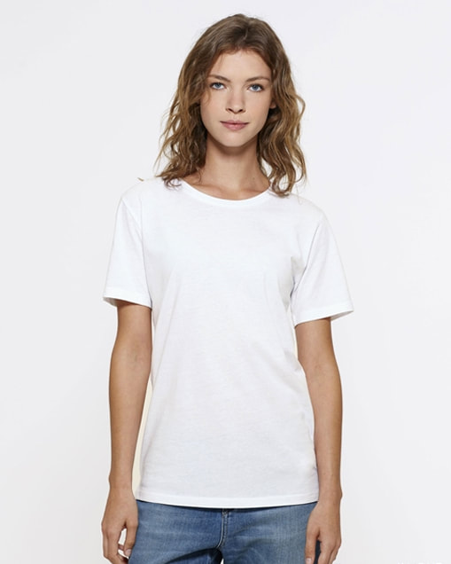 valkoinen unisex t-paita