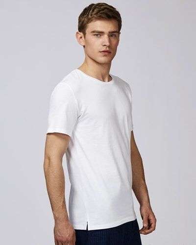 valkoisen värinen unisex t-paita ekopuuvilla